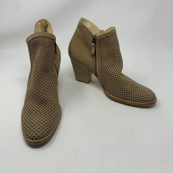 Paul Green Bonzai Perforated Bootie Sisal Nubuck Size 6.5/US 9 - Picture 5 of 11